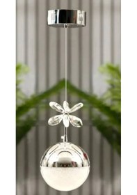 Resim Ey-El Tasarım Şeker Top Modern Sarkıt Led Avize Tekli 3 Renk Krom Kaplamalı 