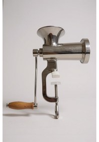 Resim 10 Luk Paslanmaz Çelik Kıyma Makinesi Masaya Bağlanan Dayanıklı Ve Hijyenik Metalik 