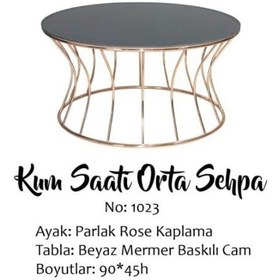 Resim Brc Kumsaat Zigon Model 1023 Düz Siyah Temper Cam Metal Transmisy 