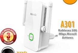 Resim TENDA A301 300mbps N300 2.4ghz Mesafe Genişletici EV Ofis Tipi Priz Tip 