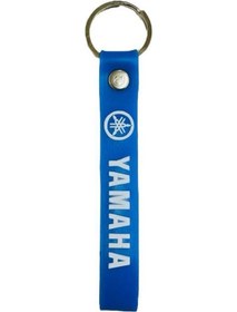 Resim Yamaha Motor Anahtarlığı Mavi Beyaz Silikon 