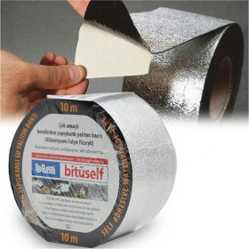 Resim Btm Bitüself Izolasyon ve Su Yalıtım Bandı 10 cm x 10 mt Alüminyum Bant 