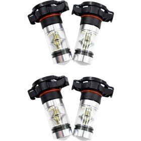 Resim Sulhul 4x 5202 H16 PS24W Güç 100W 6000K Süper Beyaz LED Sis Drl Lambaları Ampul (Yurt Dışından) 