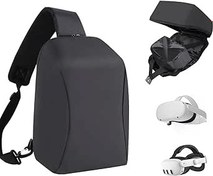 Resim Meta Quest 3/Oculus Quest 2 için Taşıma Çantası, Taşınabilir VR Kılıfı Oculus Quest 2 Aksesuar Kılıfı VR Oyun Kulaklığı Saklama Çantası Dokunmatik Kontrolörler Seyahat Çantası VR Quest 2 Aksesuar 