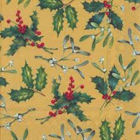 Resim Kokina Altın Desenli Yemek Peçetesi 