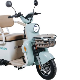 Resim Stmax Elit Retro 3 Tekerli Elektrikli Moped - Yeşil 