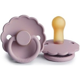 Resim Frigg Daisy Kauçuk Emzik Soft Lilac 6-18 Ay Krem 