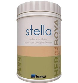 Resim Bianca Stella Su Bazlı Saf Akrilik Boya 1 Lt Beyaz 1 Lt 