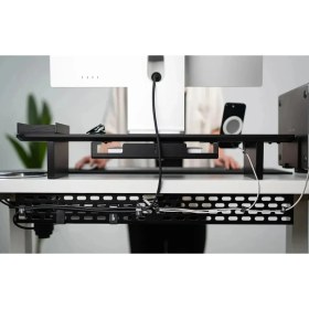Resim Ulysses 75 cm Kablo Organizeri Masa Altı Kablo Düzenleyici - Büyük Boy Premium Metal Kablo Organizer 