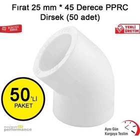 Resim Fırat 25 Mm * 45 Derece Pprc Dirsek (50 Adet) 