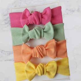 Resim KUZEY STORE Kız Bebek / Çocuk 4lü Bandana Seti 