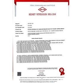 Resim Poyraz 1 kg ABC Kuru Kimyevi Tozlu Araç Tipi Yangın Söndürücü – TSE ve CE Belgeli, Yüksek Performanslı Güvenli Kullanım 