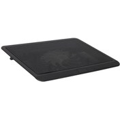 Resim nelerbulurum Mavi Işıklı 120mm Tek Fanlı Işıklı Notebook Soğutucu 