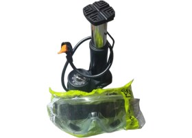 Resim Asaf Yapı Market market Mini Ayak Pompası Bisiklet Motosiklet ve Top +Havuz Şişirme ve GÖZLÜK 