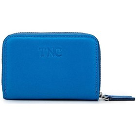 Resim Tamer Tanca Unisex Hakiki Deri Mavi Cüzdan 1039 222 Erk Czdn Sk24-25 Mavı Dr Mavi 