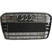 Resim Audi A5 S5 Ön Panjur Izgara 2012 / 2015 Krom Siyah 
