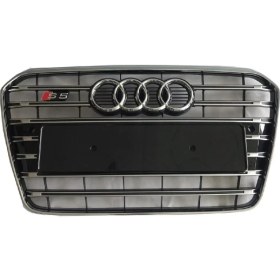Resim Audi A5 S5 Ön Panjur Izgara 2012 / 2015 Krom Siyah 