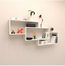 Resim Rafkestir Hawai Duvar Rafı Beyaz ( Mat ) 