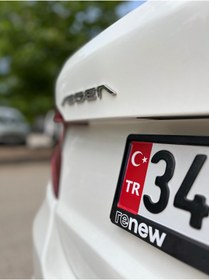 Resim Banxtre TR Kırmızı Plaka Sticker (2 adet) 