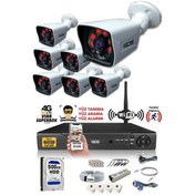 Resim IDS DS-2021HD-SET7-500 7 Kameralı 1080P Full HD 5 MP Sony Lensli Kamera Seti - 2021 