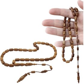 Resim Tesbihname Kuka Ağacı Tesbih - Sistemli - Koleksiyonluk - Sadullah Usta İşçilikli - Kahverengi - Kapsül Kesim 