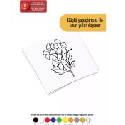 Resim Çiçek Buketi - Araç, Oto, Laptop, Duvar Uyumlu Sticker 20*28 cm 