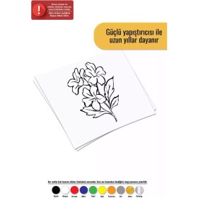 Resim Çiçek Buketi - Araç, Oto, Laptop, Duvar Uyumlu Sticker 20*28 cm 