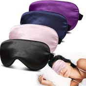 Resim Yan Yatarak Uyuyanlar İçin Uyku Maskesi, Tam Işık Engelleyici Simülasyon Göz Maskesi, Ayarlanabilir Kayışlı Yumuşak Nefes Alabilen Göz Kapağı, Seyahat/Uyku Maske 