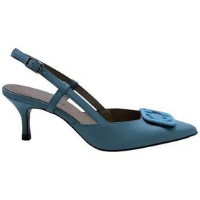 Resim Poletto Hakiki Deri Bebe Mavı Ayakkabı Stiletto 9841 10 V1-1157 Bebe Mavi 