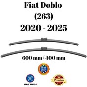 Resim Fiat Doblo 263 2020 2021 2022 2023 2024 2025 Uyumlu Ön Cam Silecek Süpürgesi Takımı 600/400mm Silbak Sb2416c 