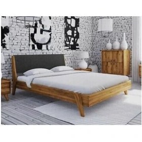 Resim Koç Tek Yapı Berxo Puflu Ahşap Karyola-Ceviz 