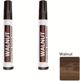 Resim 2 adet Ahşap Mobilya Tamir İşaretleri - Yağ Bazlı Mürekkep, Çok Renkli (Siyah/Kahverengi/Bej/Beyaz) Lekeler ve Çizikler için Kaplama Ahşap, Dolaplar, Zeminler, Masalar, Masaüstleri, Yatak Direkleri - Plastik, Suni Deri, Metal, Yüzeyler, Mobilya Tamir Araçları | Profesyonel İşaretleyiciler | Çok Yönlü Kullanım İşaretleyicileri 