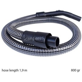 Resim Fakir Uyumlu Turbo Xl Elektrikli Süpürge Çelik Telli Hortumu 