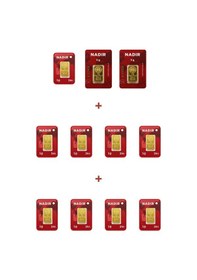 Resim Nadir Gold 24 Ayar 19 Gram Külçe Altın 2 Adet 5 Gram Külçe Altın + 9 Adet 1 Gram Külçe Altın 
