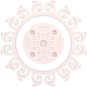 Resim Motifpiyer Tavan Spot Göbek Motifli Yuvarlak-01-54-Dış Çıtalı 