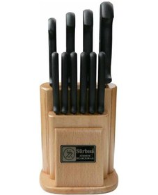 Resim Sürmene 61500 Mutfak Bıçak Seti 10' Lu Siyah 