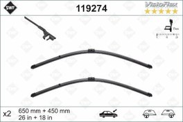 Resim SILECEK SUPURGESI SWF RUZGARLIKLI FLAT 650mm-450mm BMW F10 F01 F07 