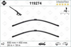 Resim SILECEK SUPURGESI SWF RUZGARLIKLI FLAT 650mm-450mm BMW F10 F01 F07 