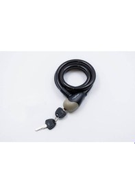 Resim Raptor Anahtarlı Kilit 12 X 120cm Bisiklet Motosiklet Scooter Güvenlik Kilidi Siyah 