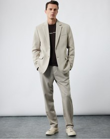 Resim Koton Uzun Kollu Kapaklı Cep Detaylı Düğmeli Slim Fit Mono Yaka Blazer Ceket Bej 6wam50021hw Ekru 