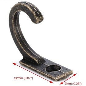 Resim Altın Naıerdı 10 Adet Antika Kanca Küçük Duvar Askı Toka Kilit Toka Kanca Çile Ahşap Mücevher Kutusu 