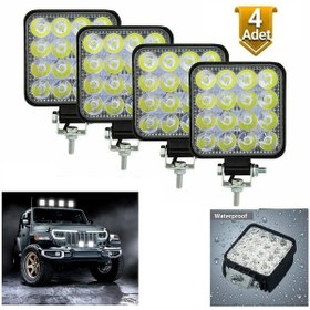 Resim Off Road Iş Makinesi Projektör Çalışma Ve Sis Lambası 4 ADET 