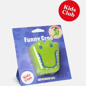 Resim Eat My Socks Funny Croc Çocuk Çorap 