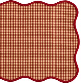 Resim Ginger Premium Dokuma Kıvrımlı Runner 45x150 cm Kırmızı - 45x150 cm 