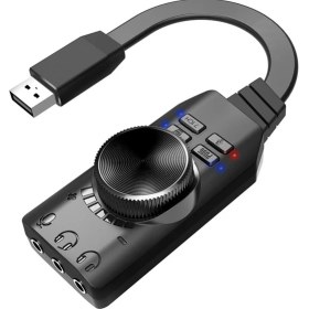 Resim Bastore USB Harici Ses Kartı 7.1 Dönüştürücü Plextone Gs3 Pubg Lol Mikrofon Destekli 