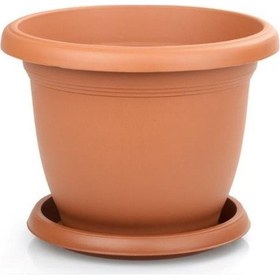 Resim Omnipazar So-v506 Villa Saksı Tabaklı 5 Lt No 6 Kiremit 108 