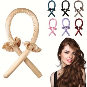 Resim Kadınlar için 3 adet Isı Olmadan Saç Kıvırıcı Seti - Isı Olmadan Gece Kıvılcımları Köpük Sünger ile, Kendin Stil Aracı, Normal Saç Tipi için Mükemmel, Şık Kurdele Tasarımı, Gece Kıvırma | Şık Saç Aksesuarı | Köpük Sünger Kıvırıcılar, Saç Stil Aracı 