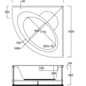 Resim Renkli Oturmalı Küvet | Jakuzi | Ortaköy | Sanacryl - 150x150 / Sarı / 1 Kişilik 