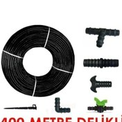 Resim 400 Metre 30cm Kendinden Delikli Damla Sulama Sistemi Ve Ek Parçaları 
