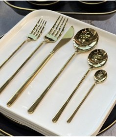 Resim Arow 36 Parça Asil Çatal Kaşık Bıçak Çkb Seti Gold 